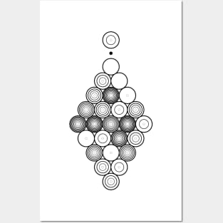 Visualisation of Pi to 25 decimal places Posters and Art